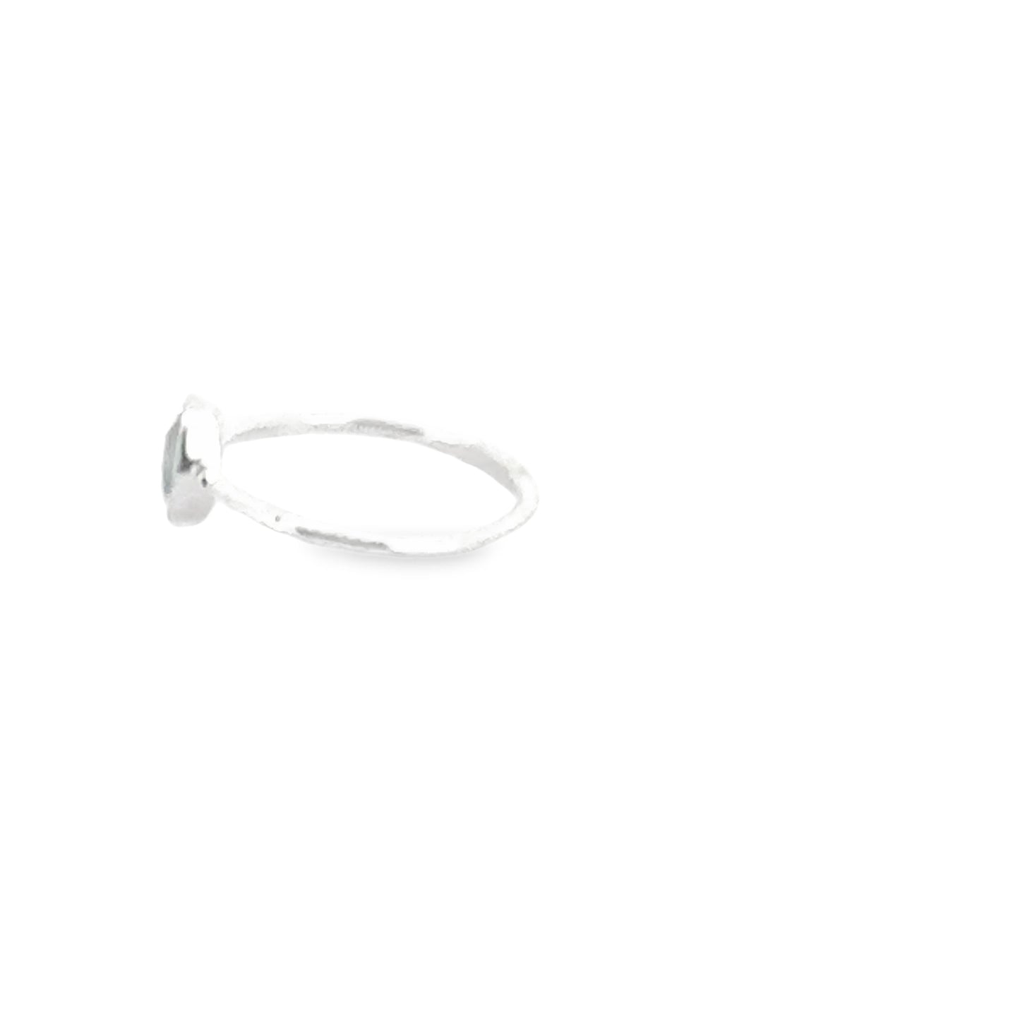 Aquamarine Teardrop Silver Ring