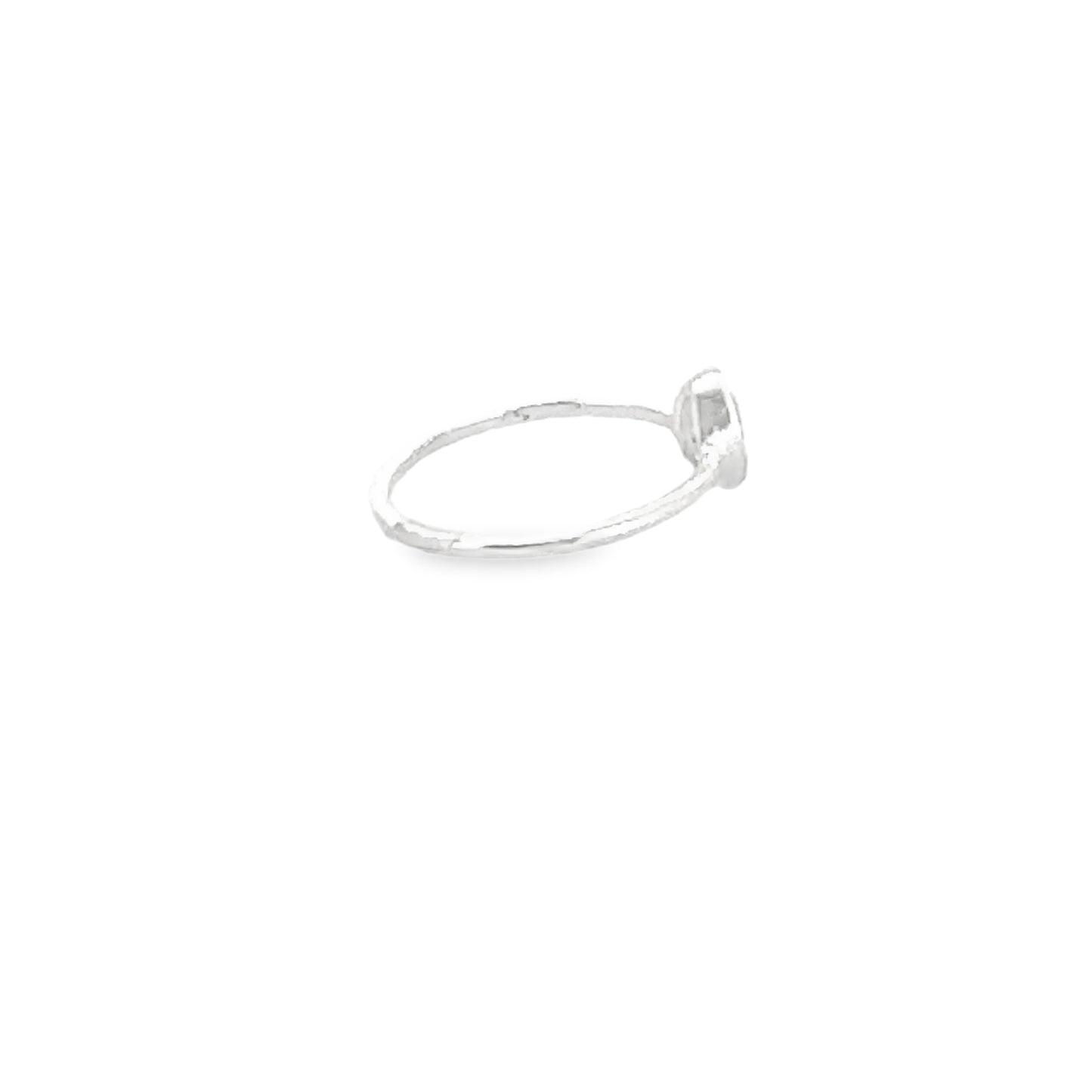 Aquamarine Teardrop Silver Ring