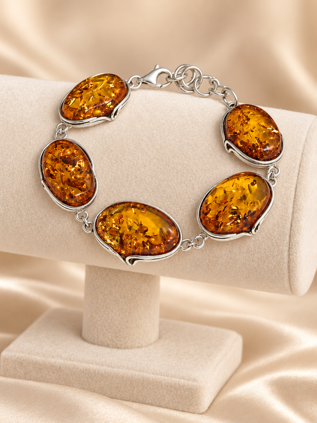 5 Amber Chunky Bracelet