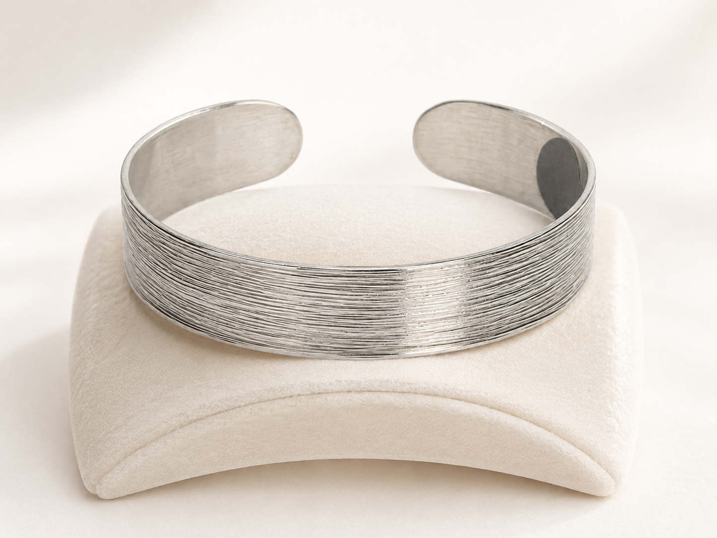 Sterling Silver Textured Bangle