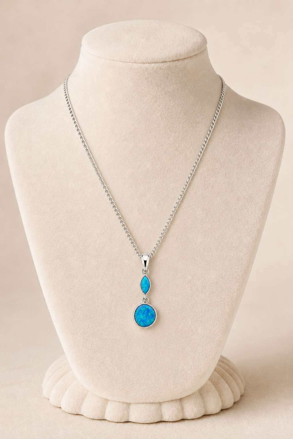 Ocean Abyss Opal Pendant Necklace