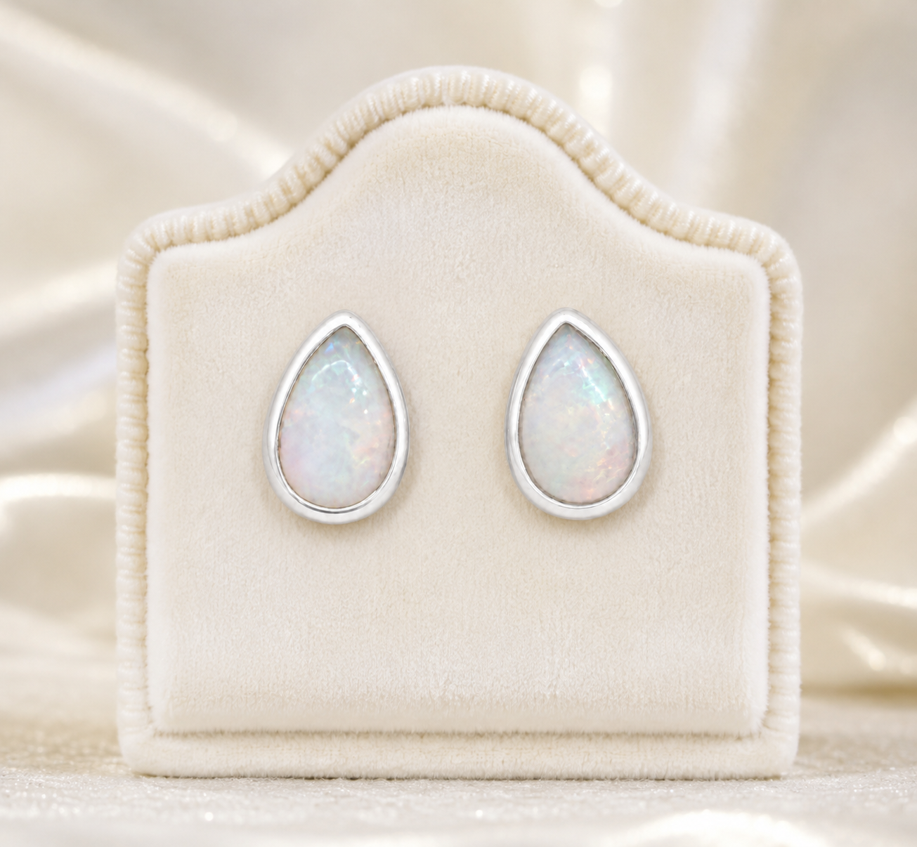 Celestial Opal Stud Earrings