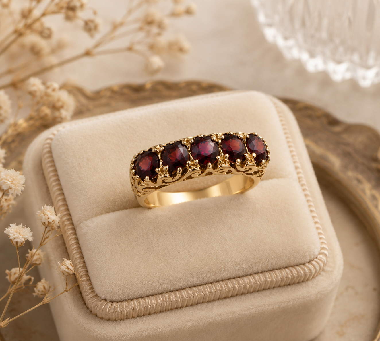 Pre-loved Rosamund Garnet Ring