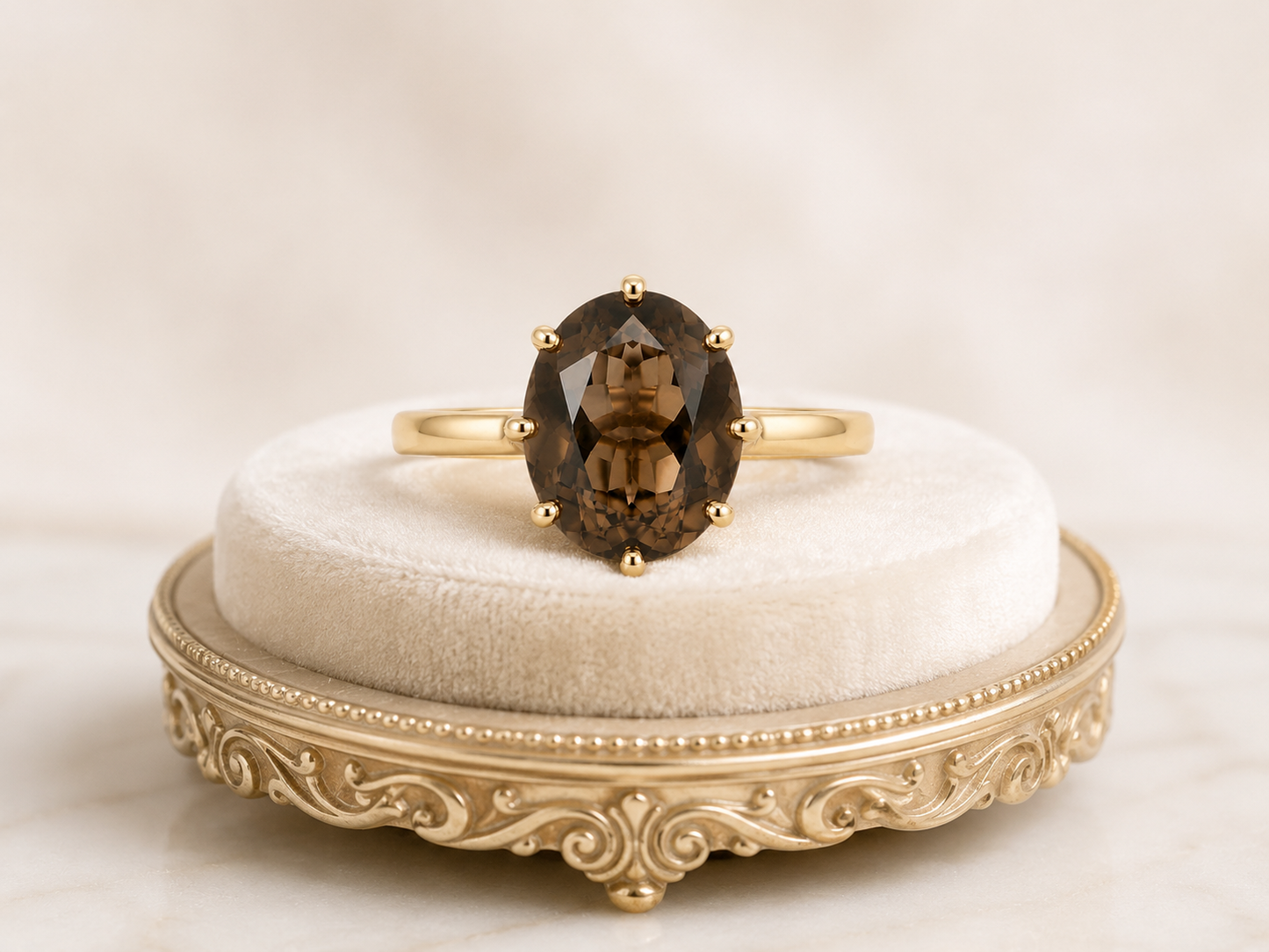Pre-loved Smoky Quartz Ring