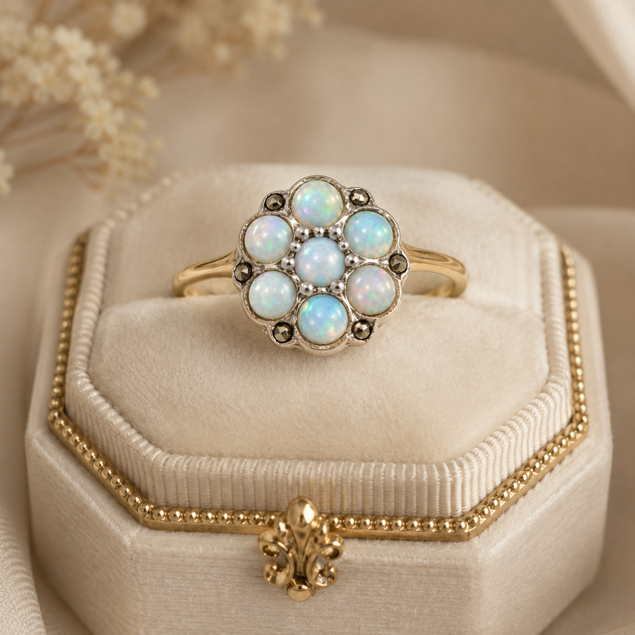 Pre-loved Opal Flower Ring