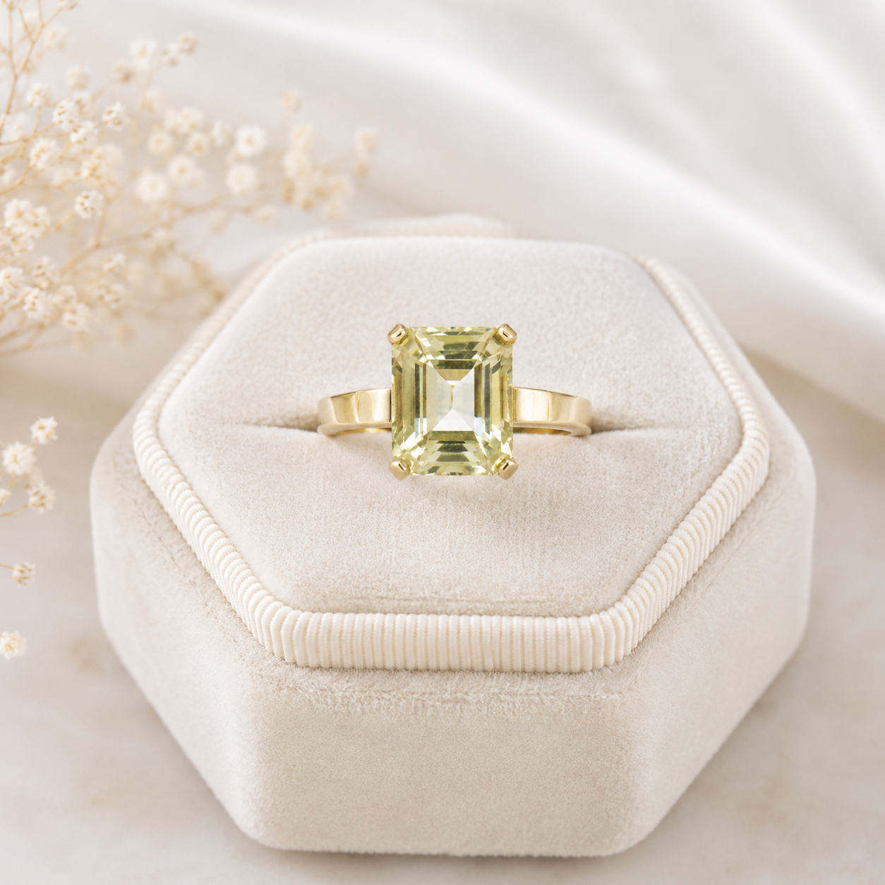 Honeylight Citrine Ring