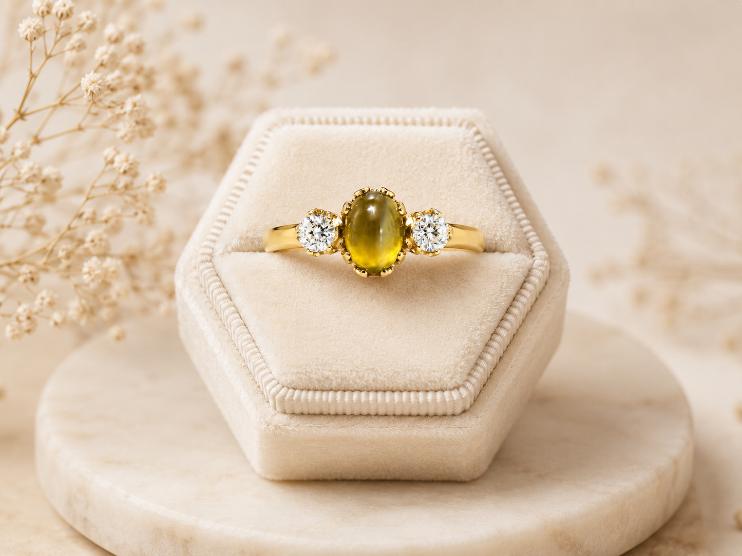Pre-loved 22ct Chrysoberyl Cat's Eye Ring