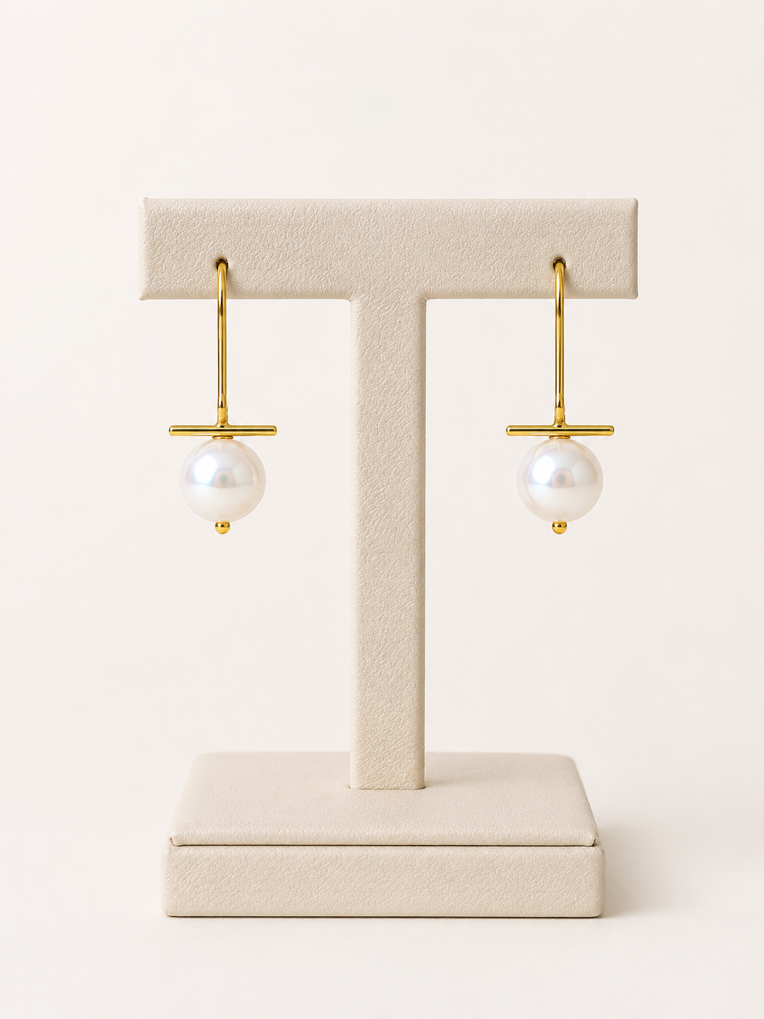 Contemporary Freshwater Pearl Drop Earrings