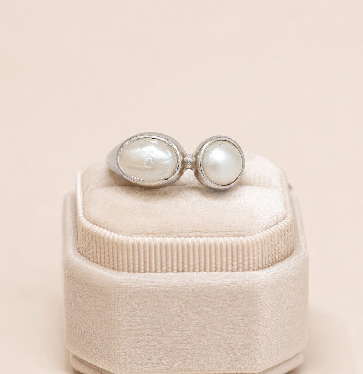 Freeform Pearl Ring