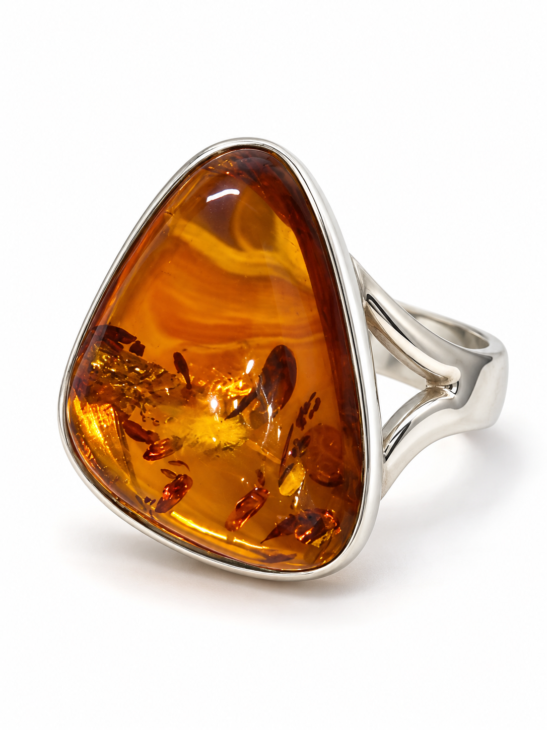Chunky Amber Ring