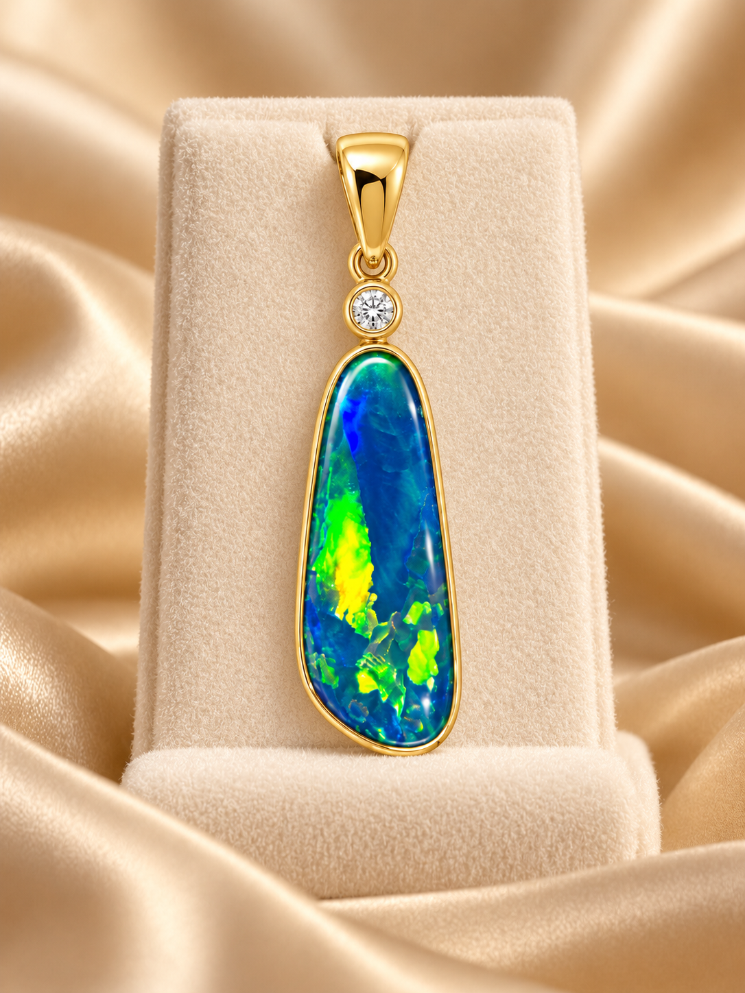Opal Butterfly Pendant