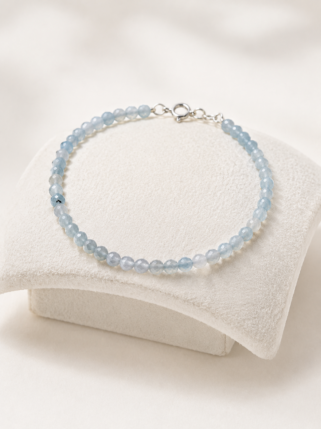 Aquamarine Beaded Bracelet