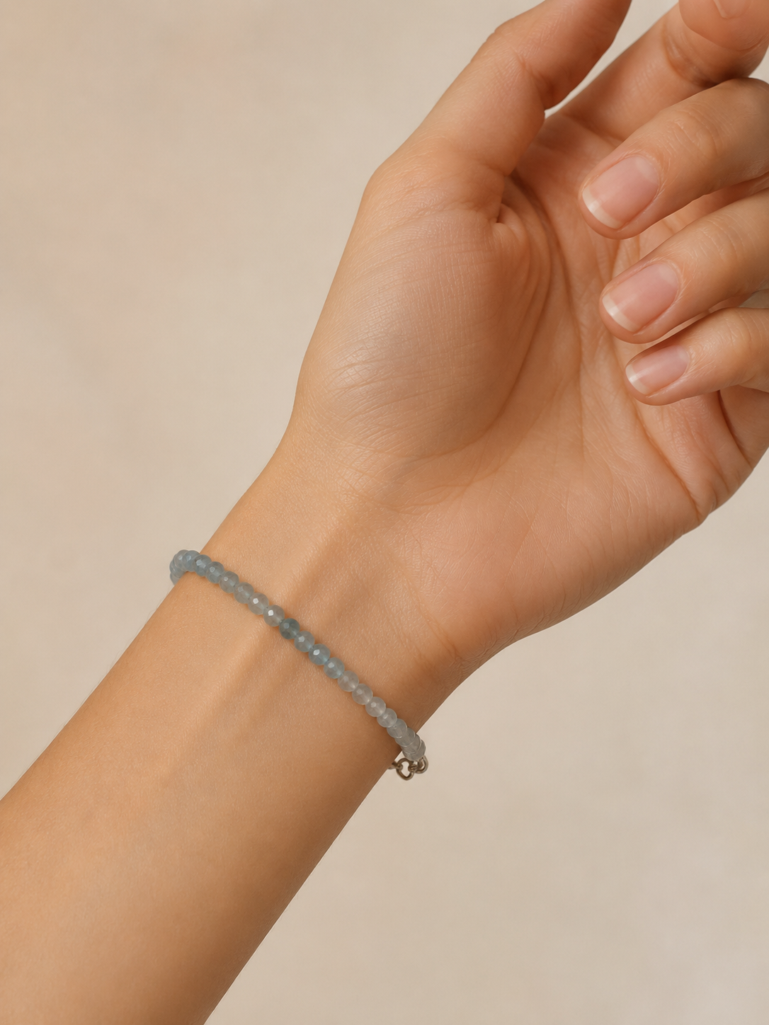Aquamarine Beaded Bracelet