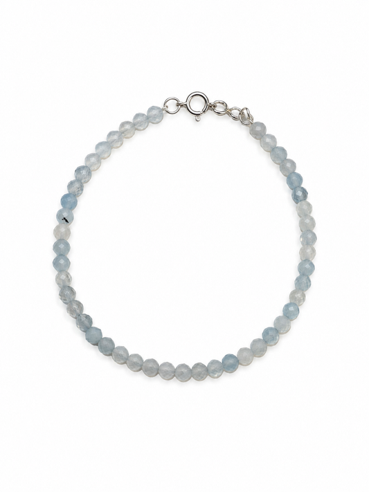 Aquamarine Beaded Bracelet