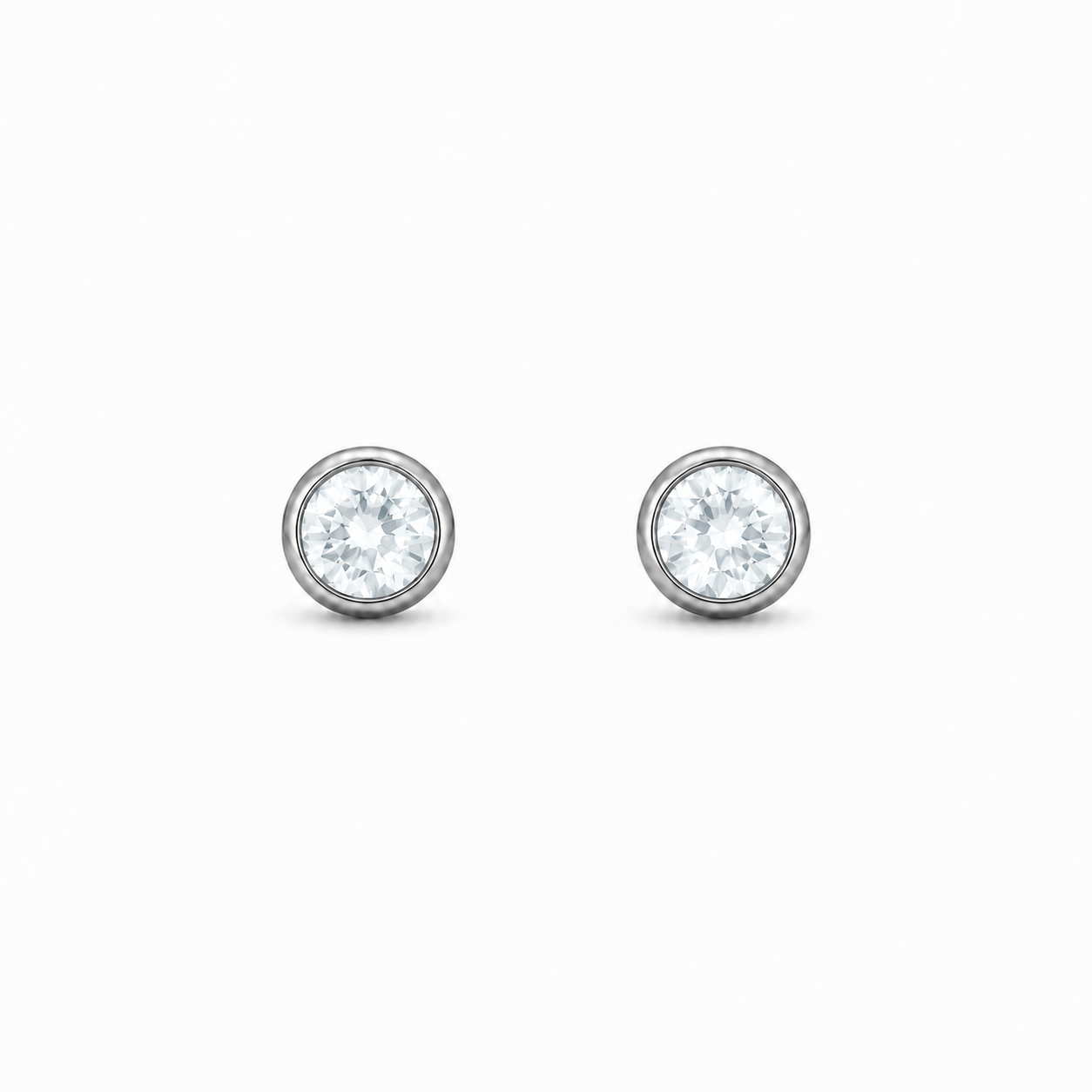 Medium Aquamarine Studs
