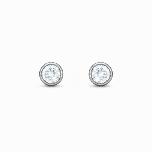 Medium Aquamarine Studs