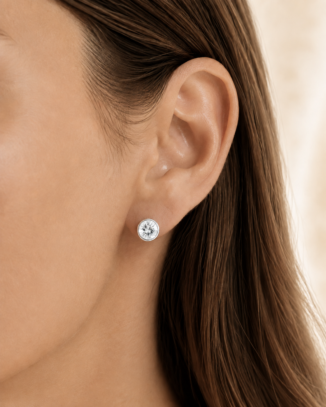 Large Aquamarine Studs