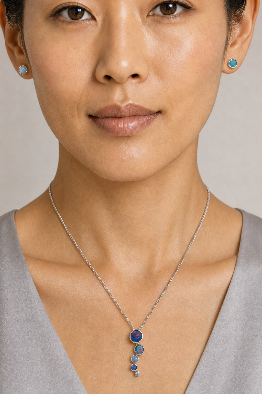 Galaxy Opal Pendant Necklace