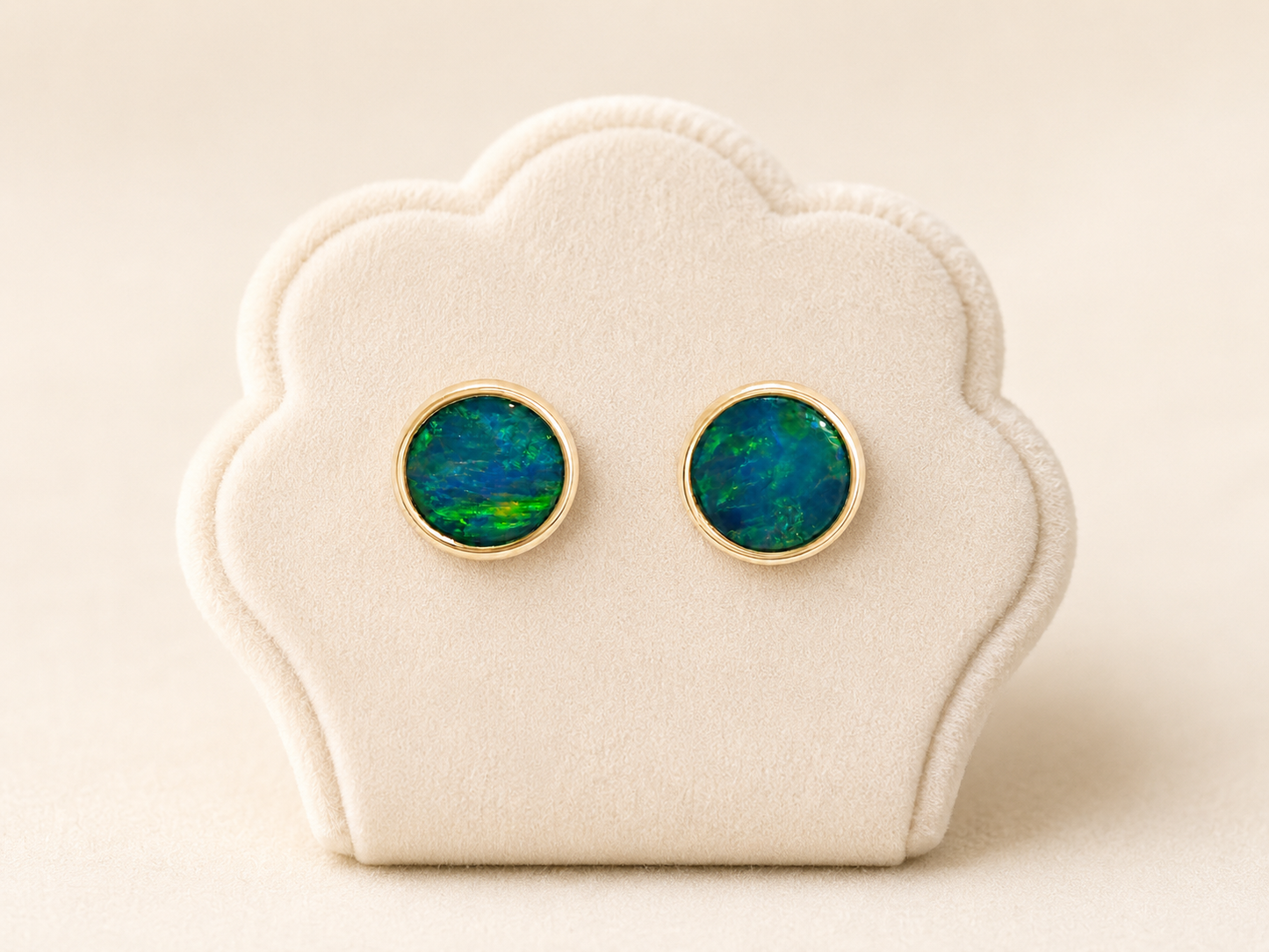 Mother Earth 9ct Gold Opal Earrings