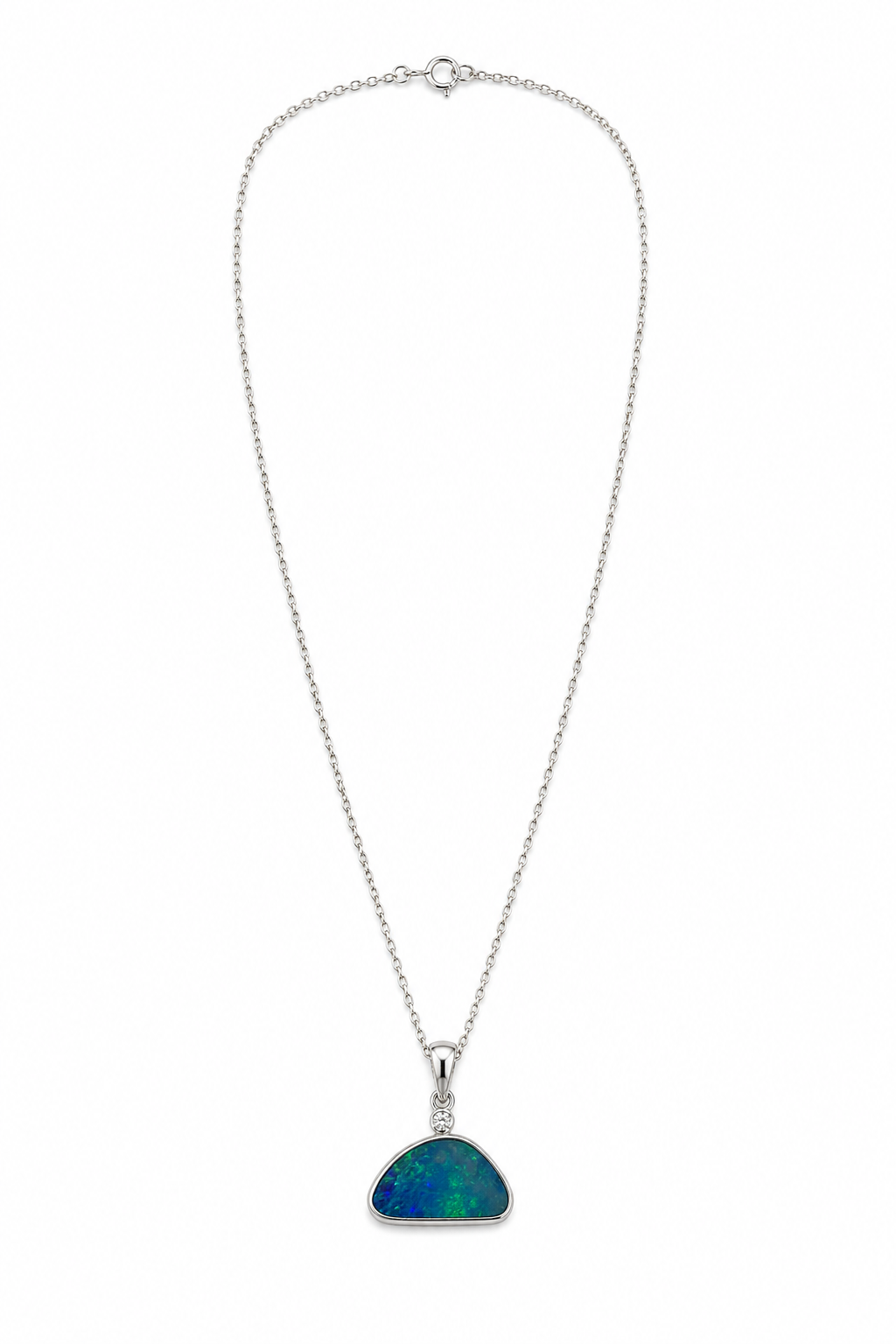 Mother Earth Opal Diamond Necklace