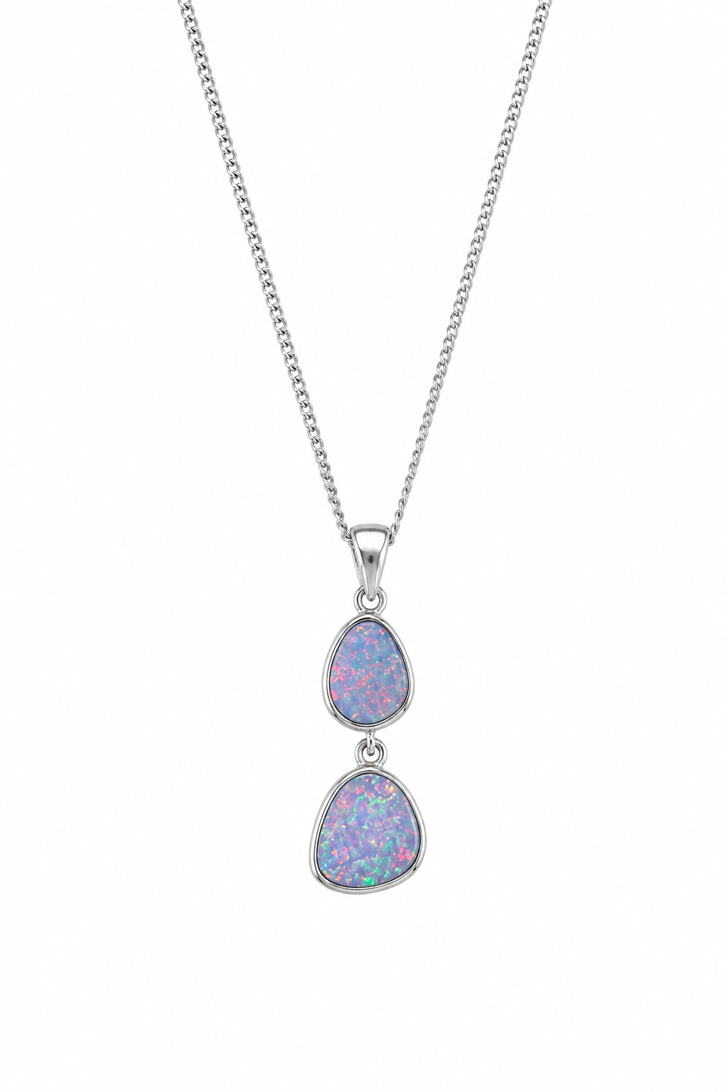 Starlit Opal Pendant Necklace