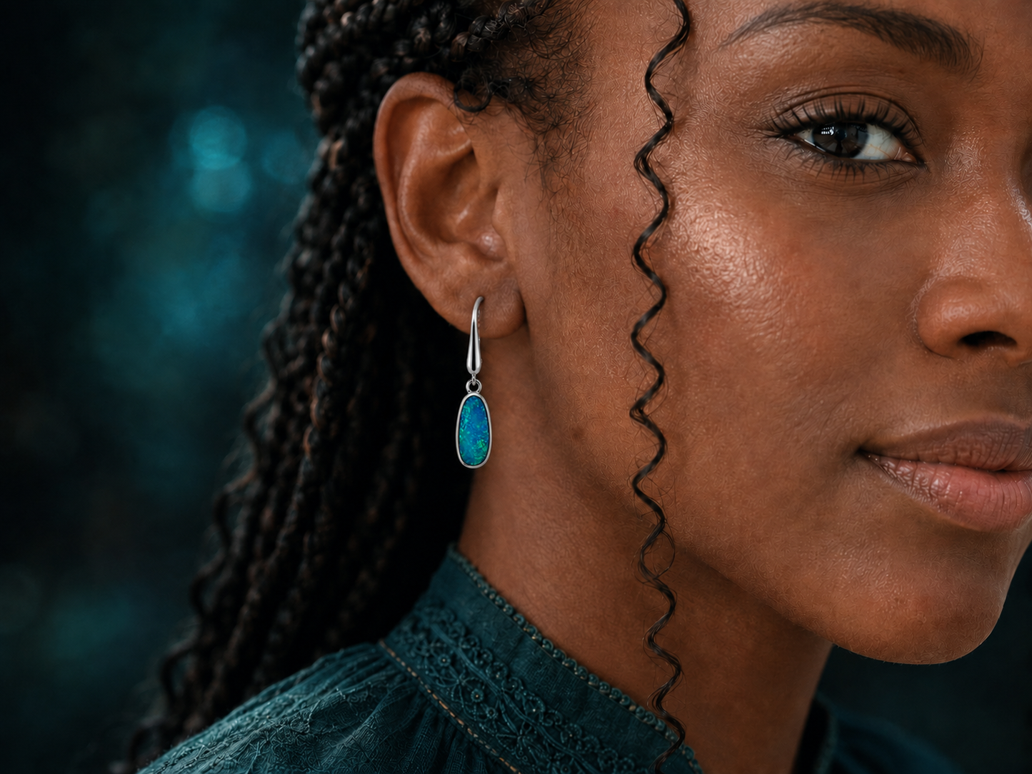 Mother Earth Opal Drop Earrings