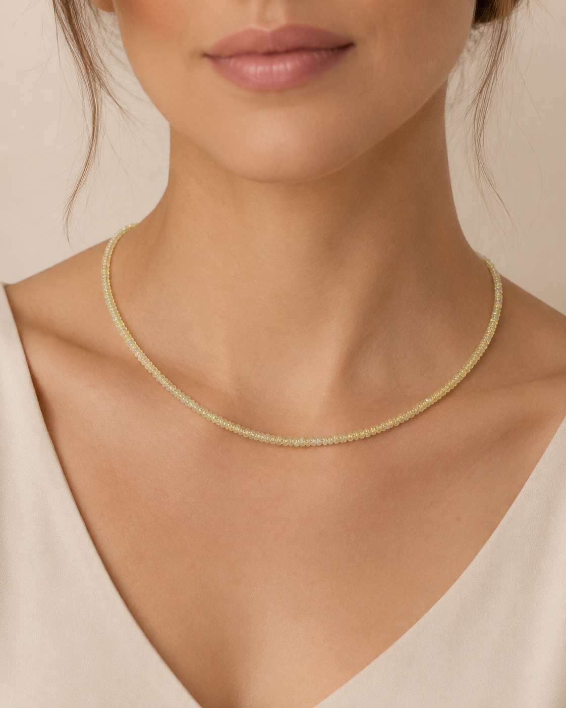 Primrose Opal Beaded Necklace