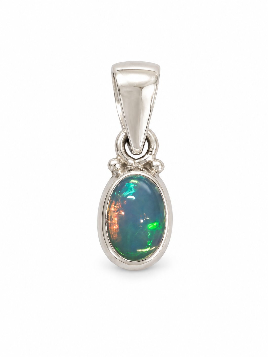 Lucid Blue Opal Pendant