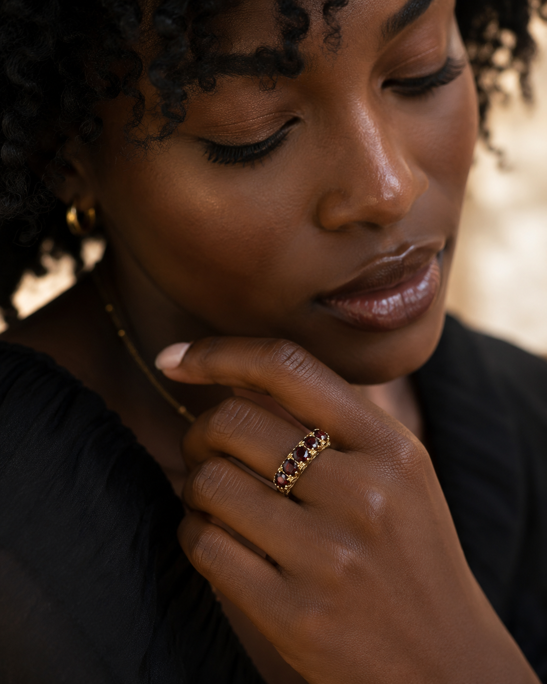 Pre-loved Rosamund Garnet Ring