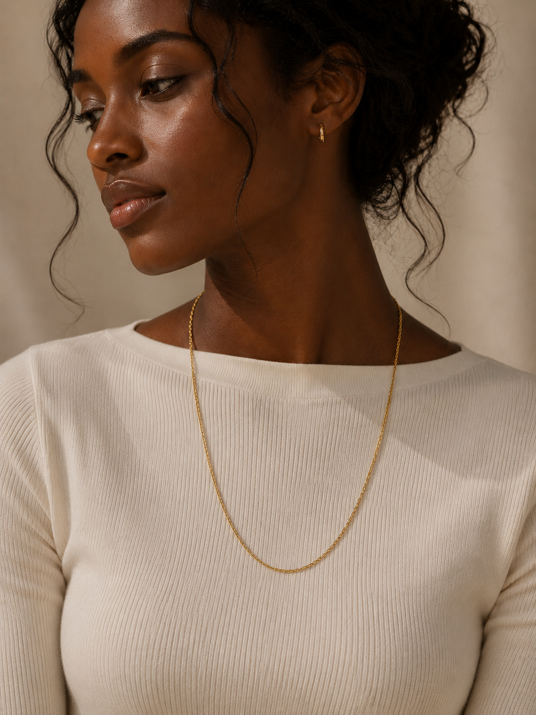 Pre-loved 22" 9ct Fine Rope Chain