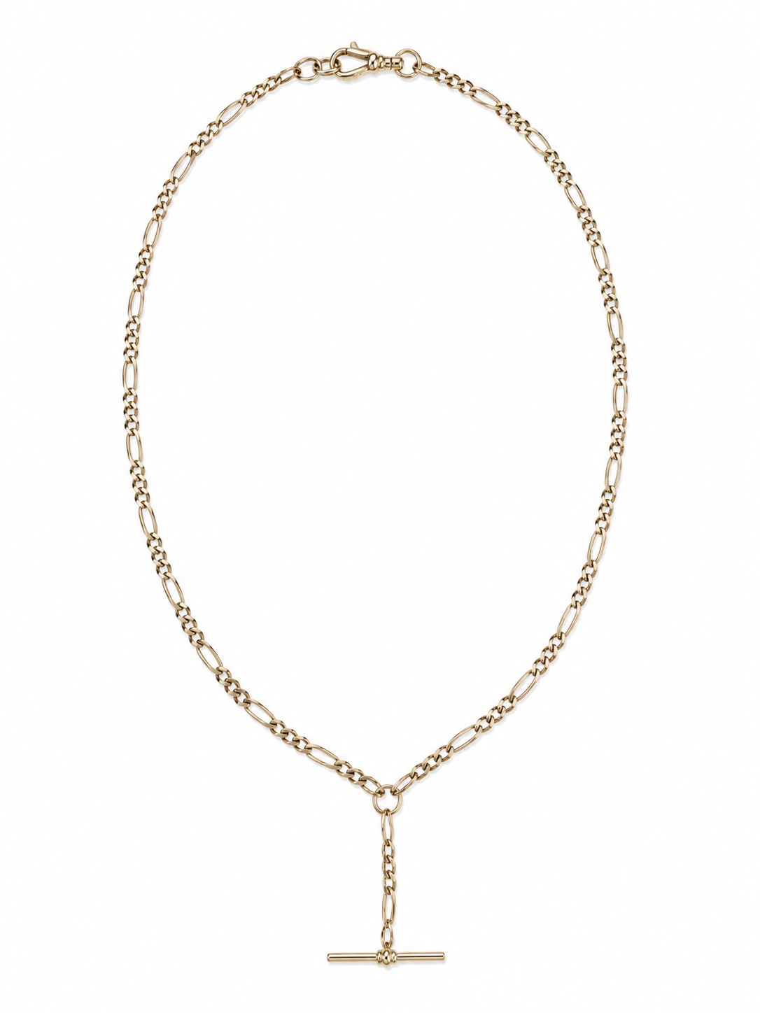 Pre-loved 9ct Figaro T Bar Chain