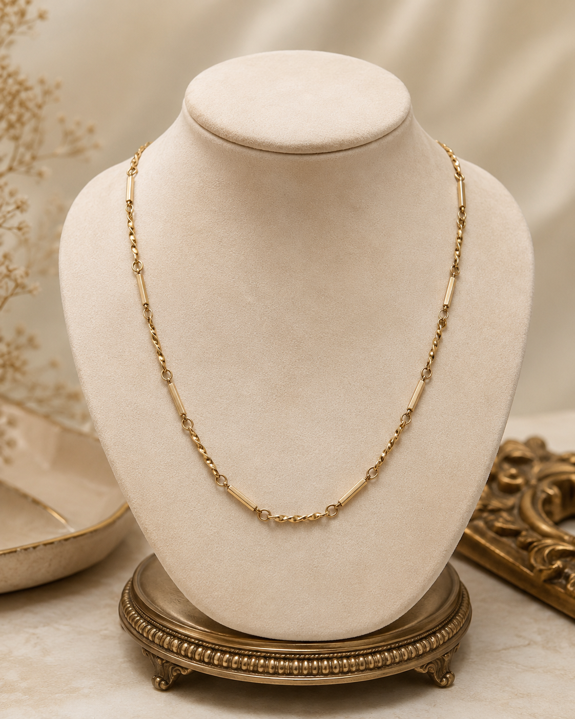 Pre-loved 9ct 30" Bar & Twist Chain