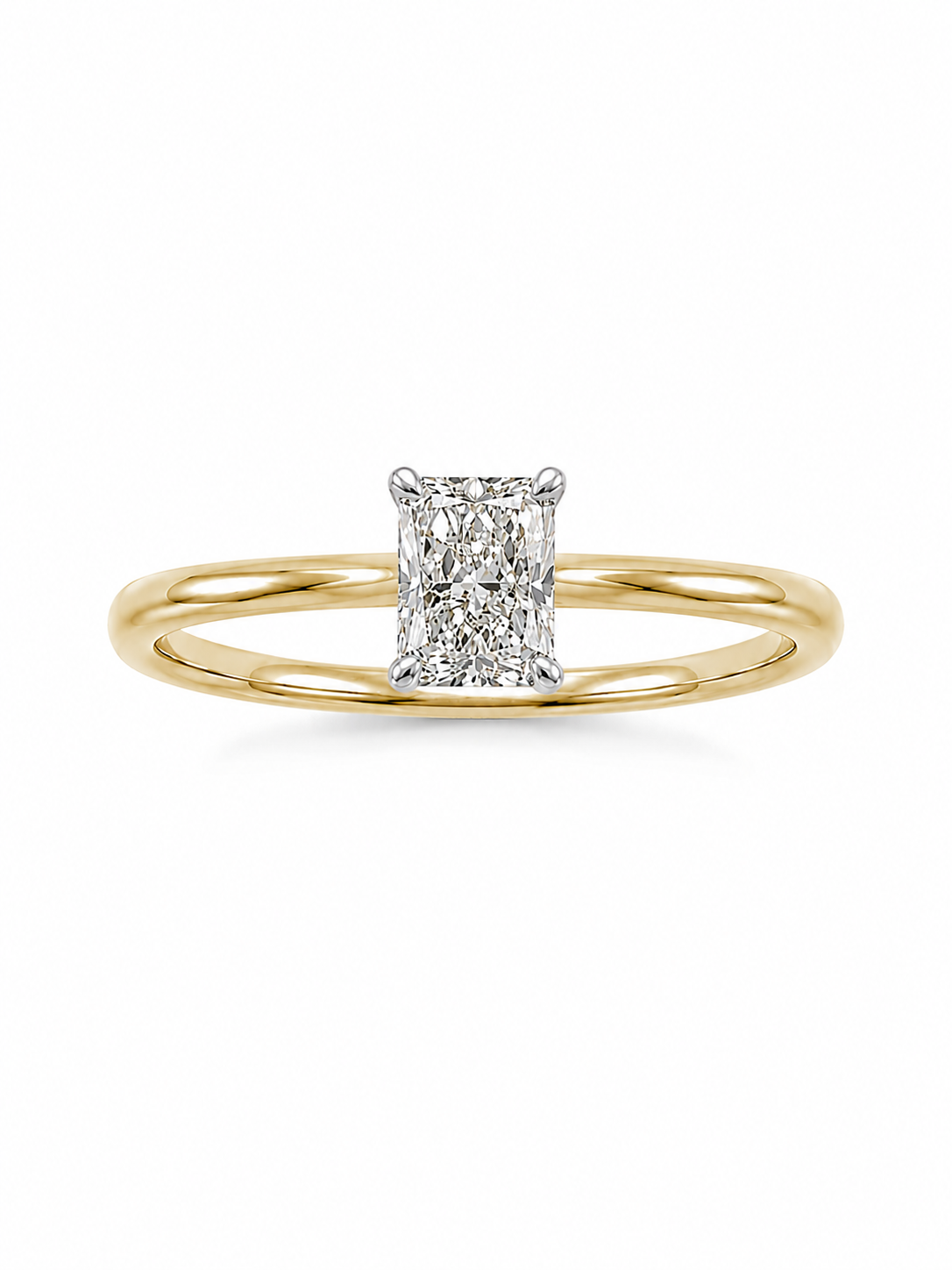 Radiant Diamond 9ct Gold Ring
