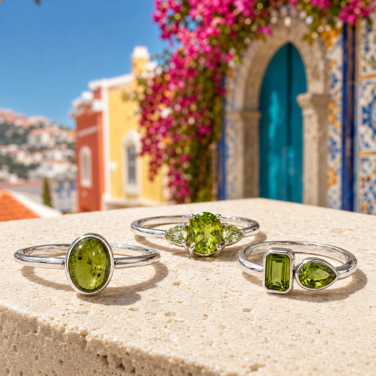 Olive Peridot Ring