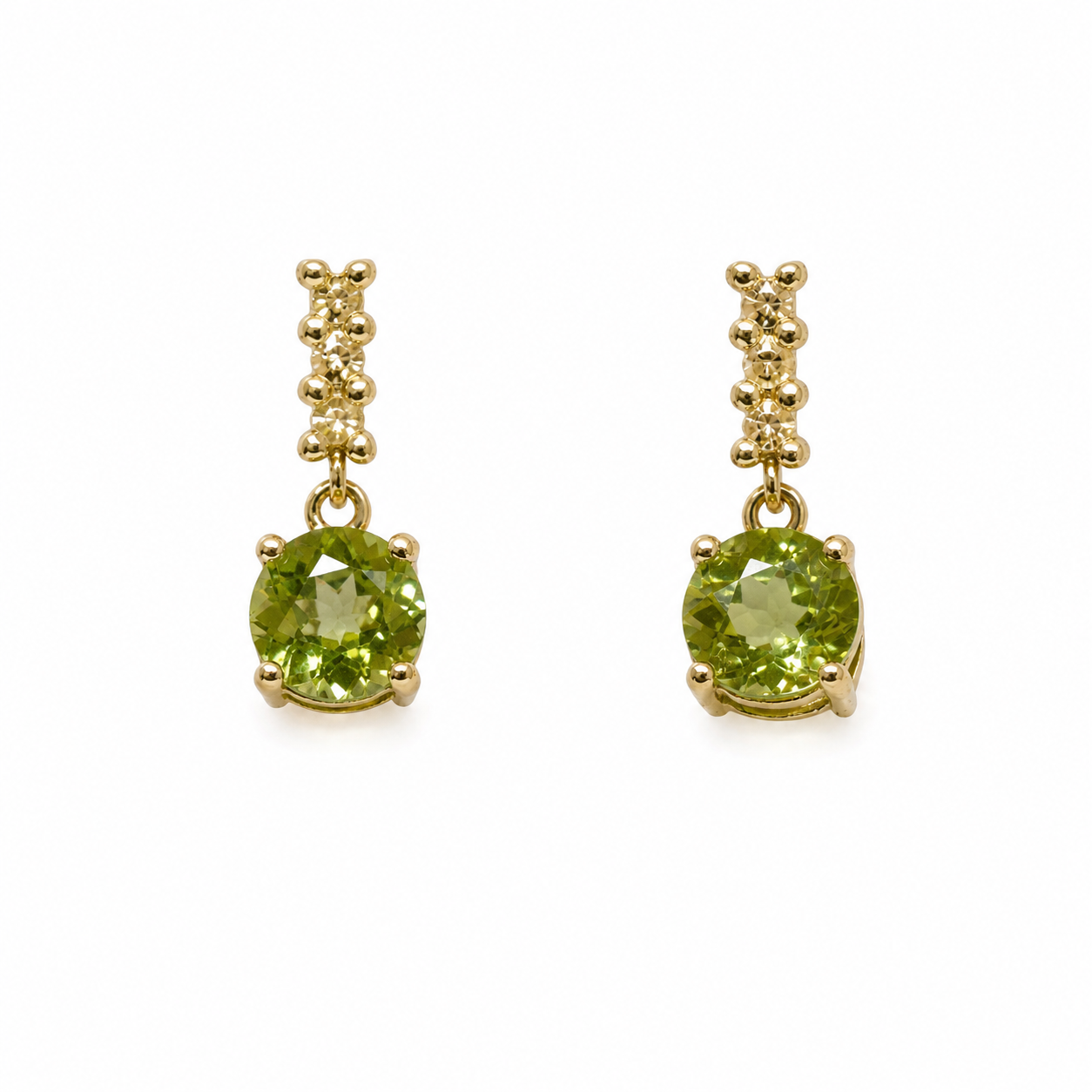 Peridot & Diamond Radiance Earrings