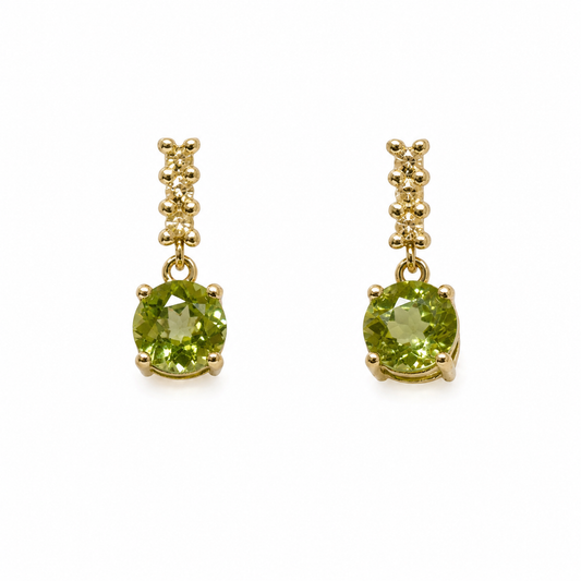 Peridot & Diamond Radiance Earrings
