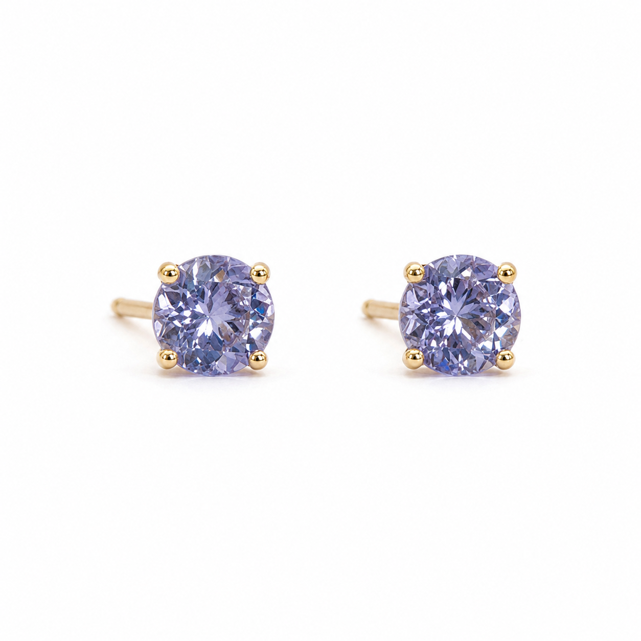 Tanzanite Gold Earrings