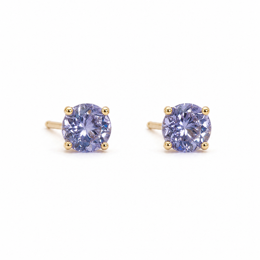 Tanzanite Gold Earrings