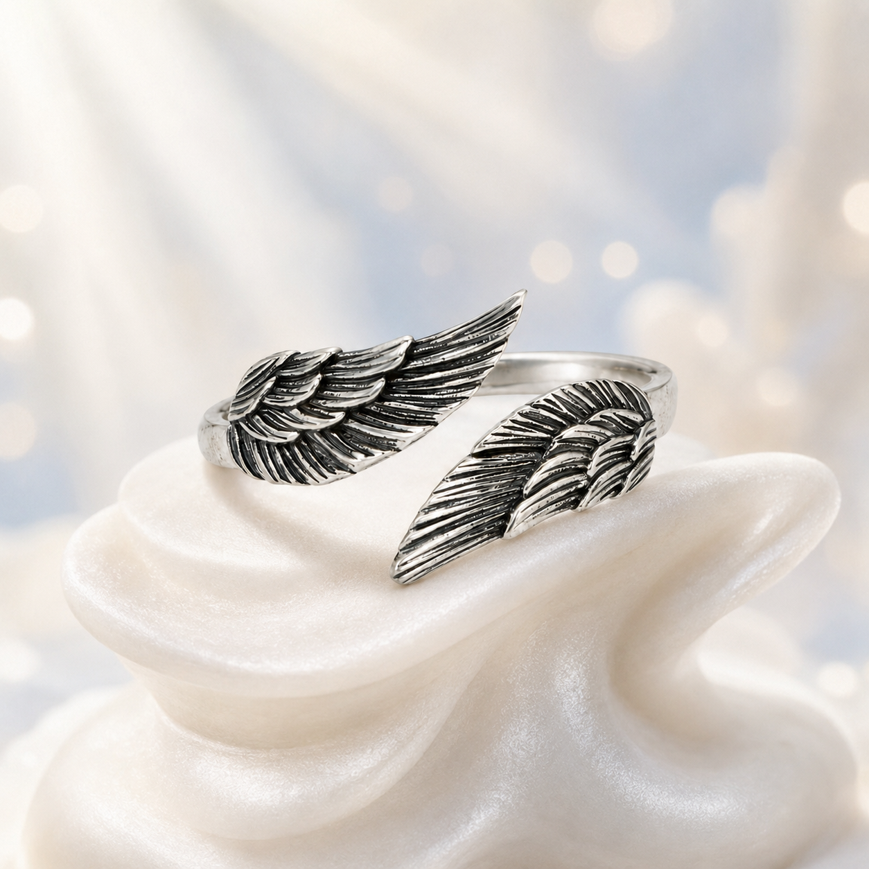 Sterling Silver Angel Ring
