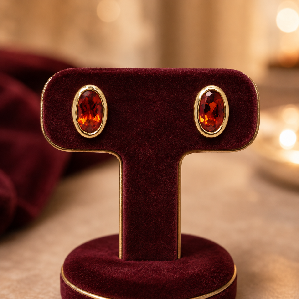 Fire Opal Earrings