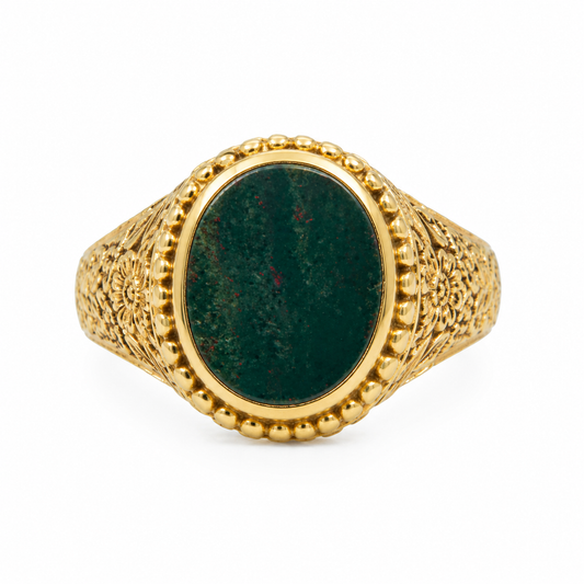 Pre-loved 9ct Gold Bloodstone Signet Ring