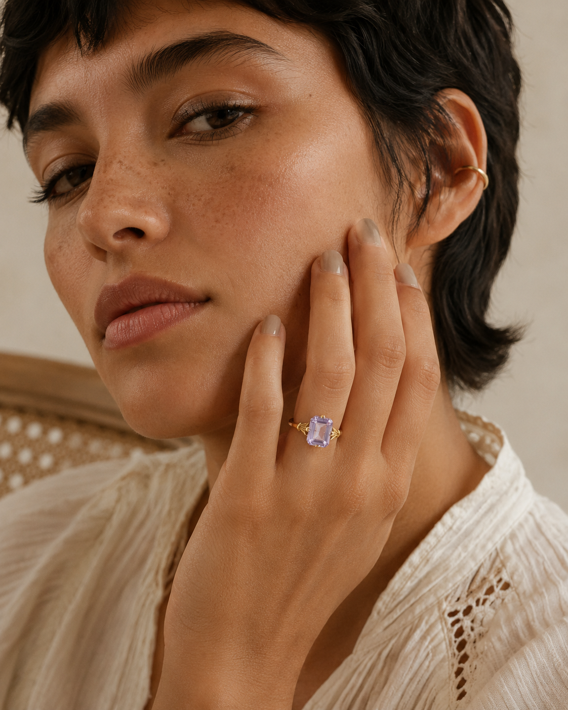 Lilac Amethyst Ring