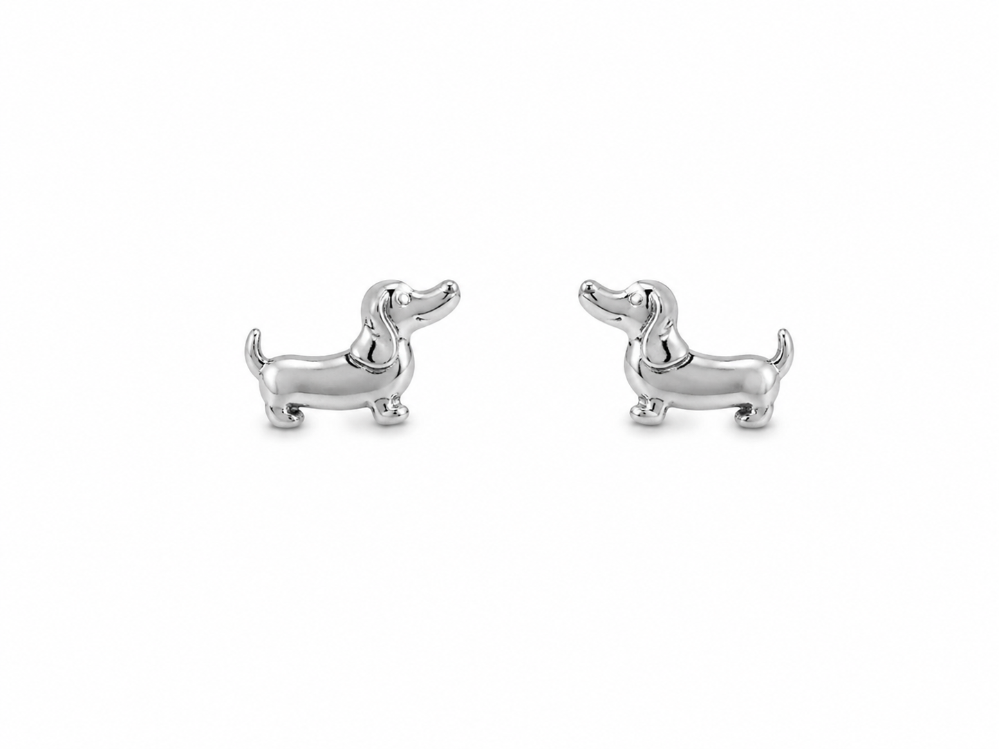 Sterling Silver Fabulous Dog Mum Dachy Bottled Earrings 