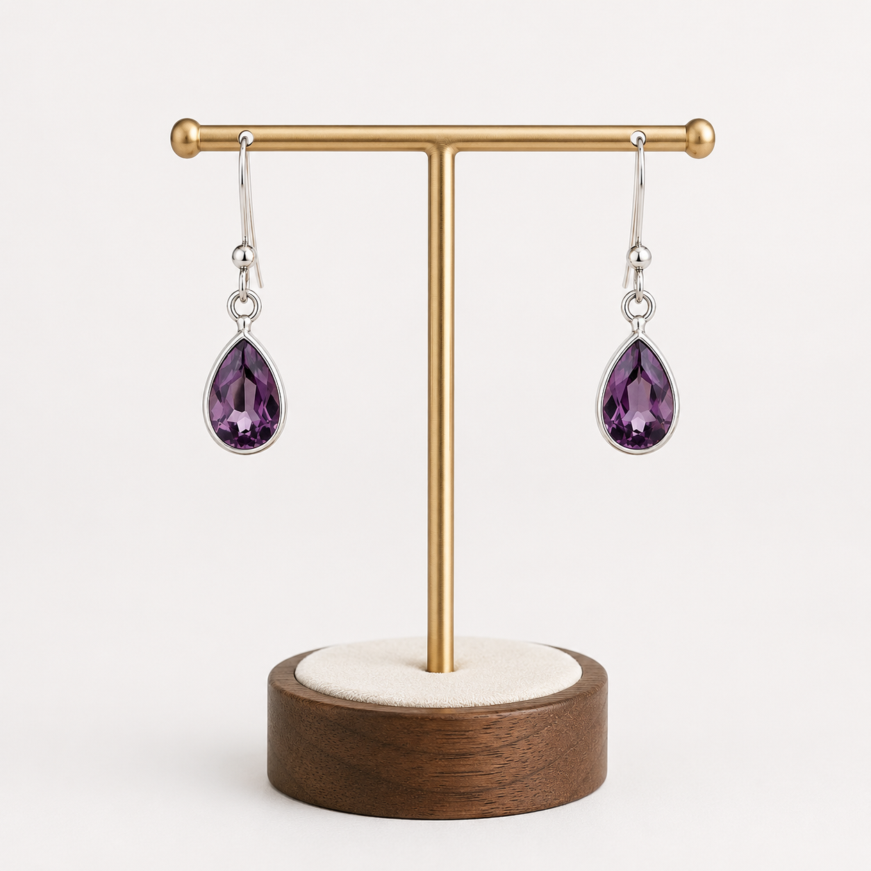 Amethyst Teardrop Earrings