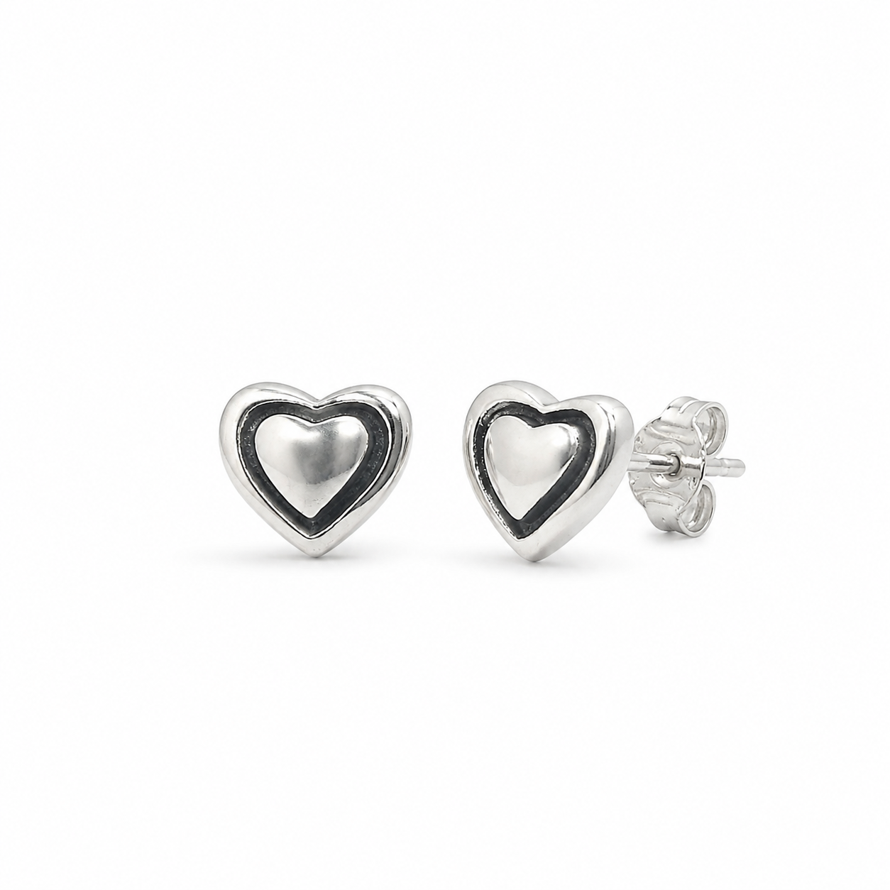 Age 16 Heart Sterling Silver Bottled Earrings With Gift Bag 