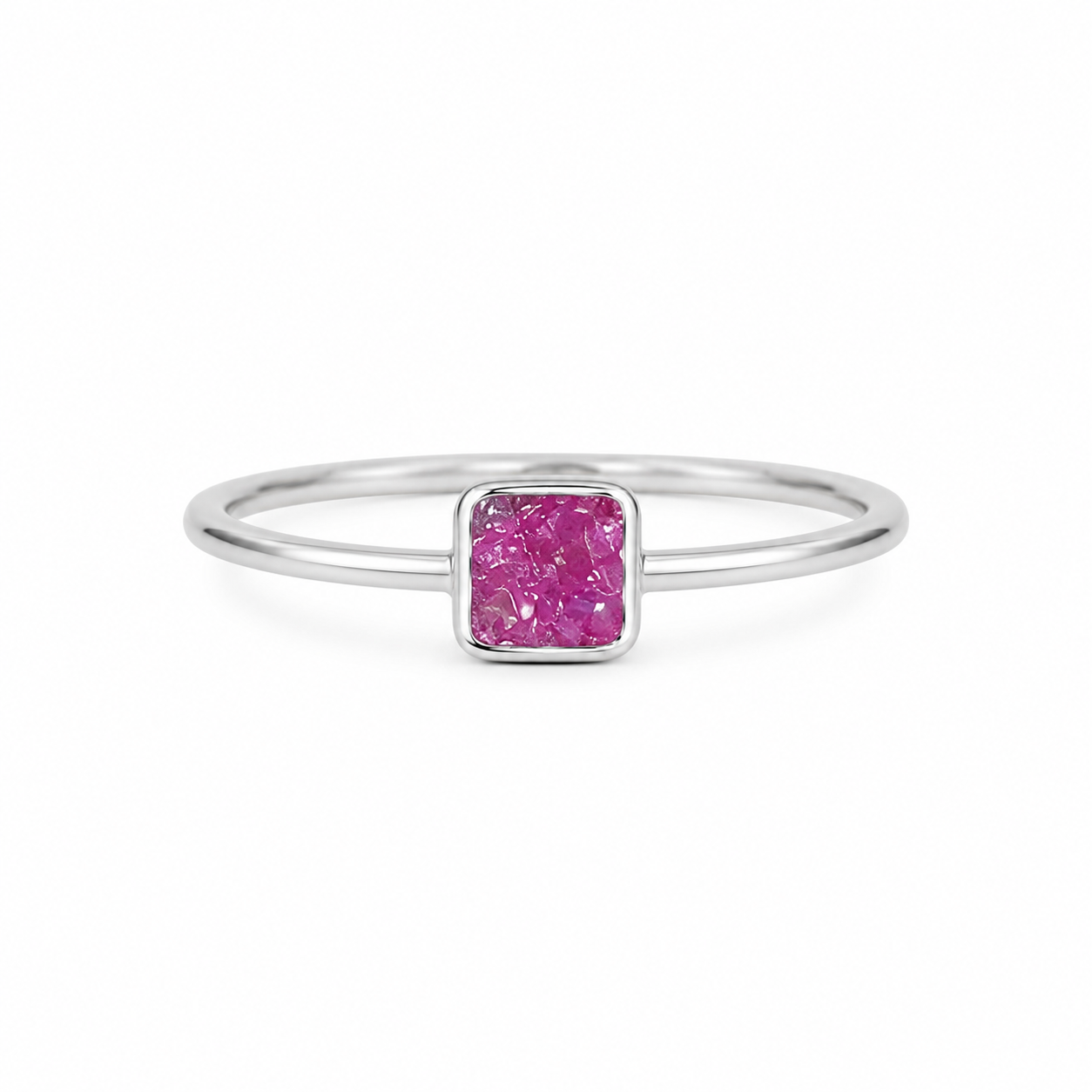 Natural Ruby Crystal Ring