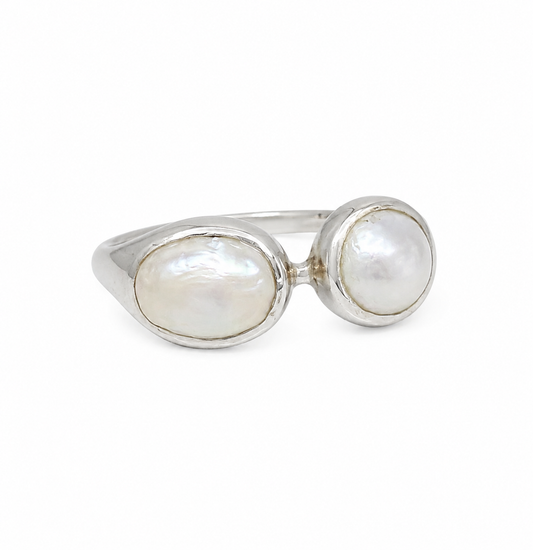 Freeform Pearl Ring