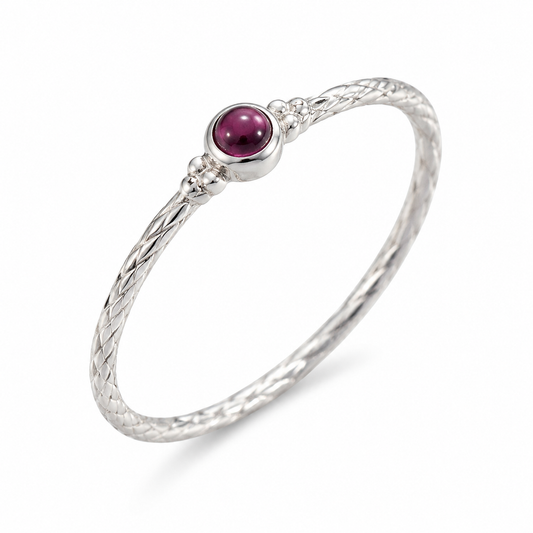 Dainty Garnet Ring