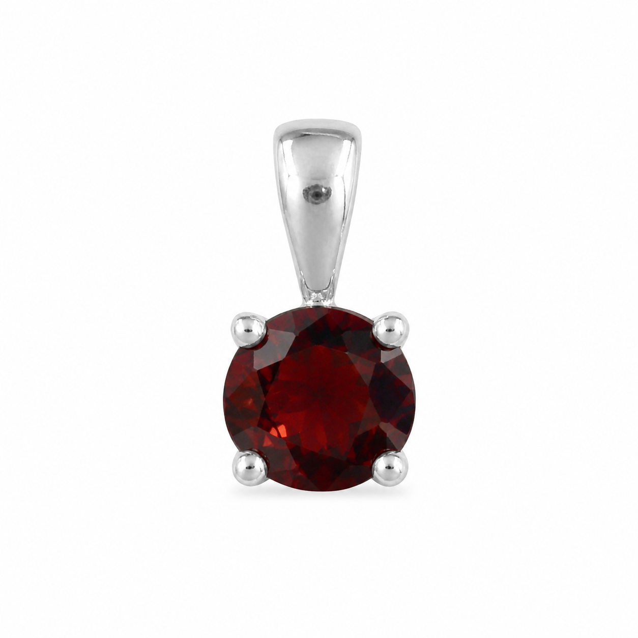 Round Garnet Pendant