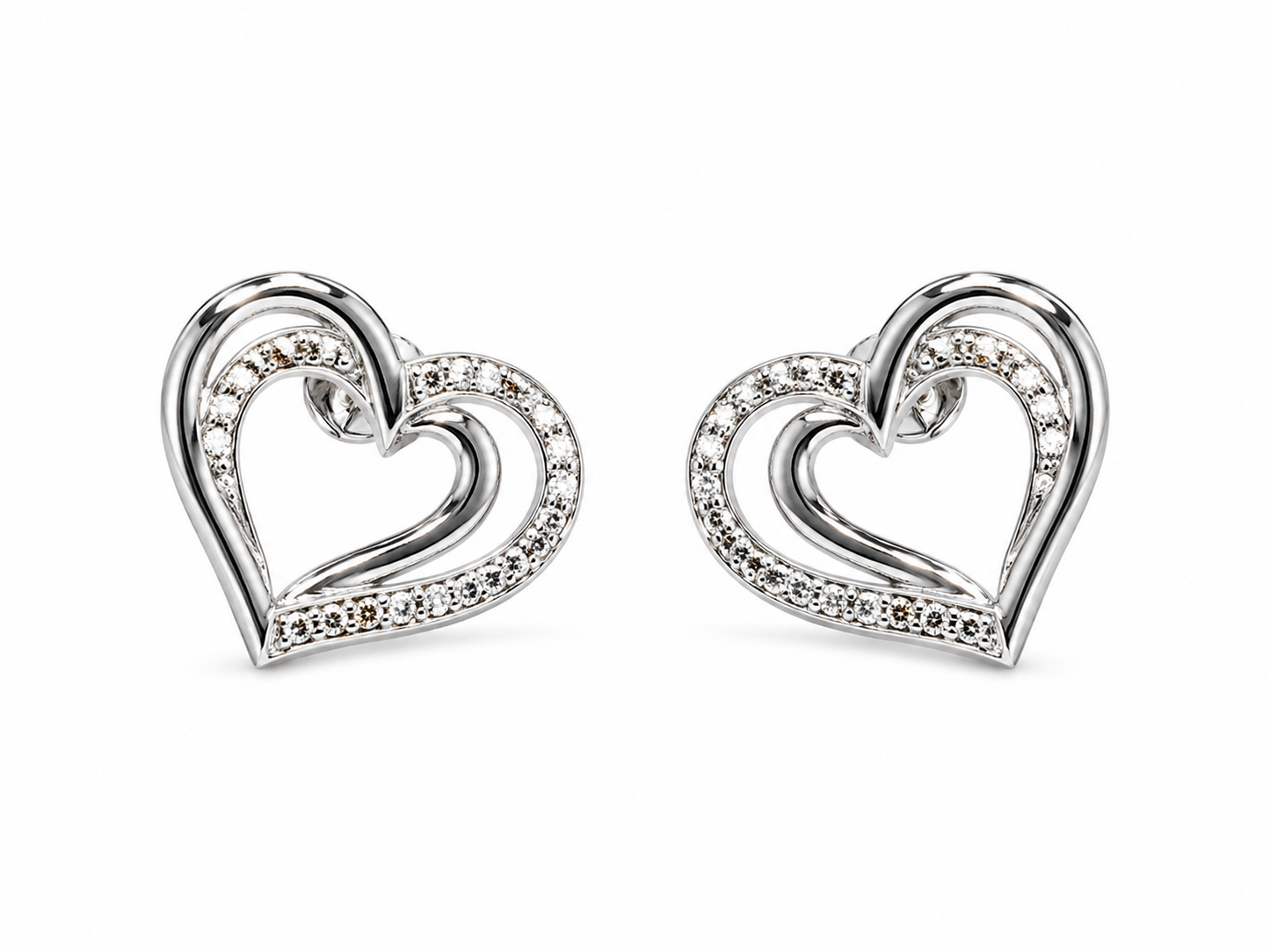 Silver Heart Earrings